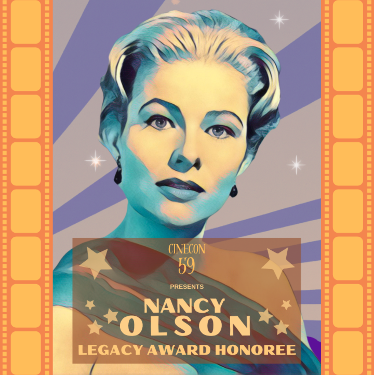 A poster for Nancy Olsen event
